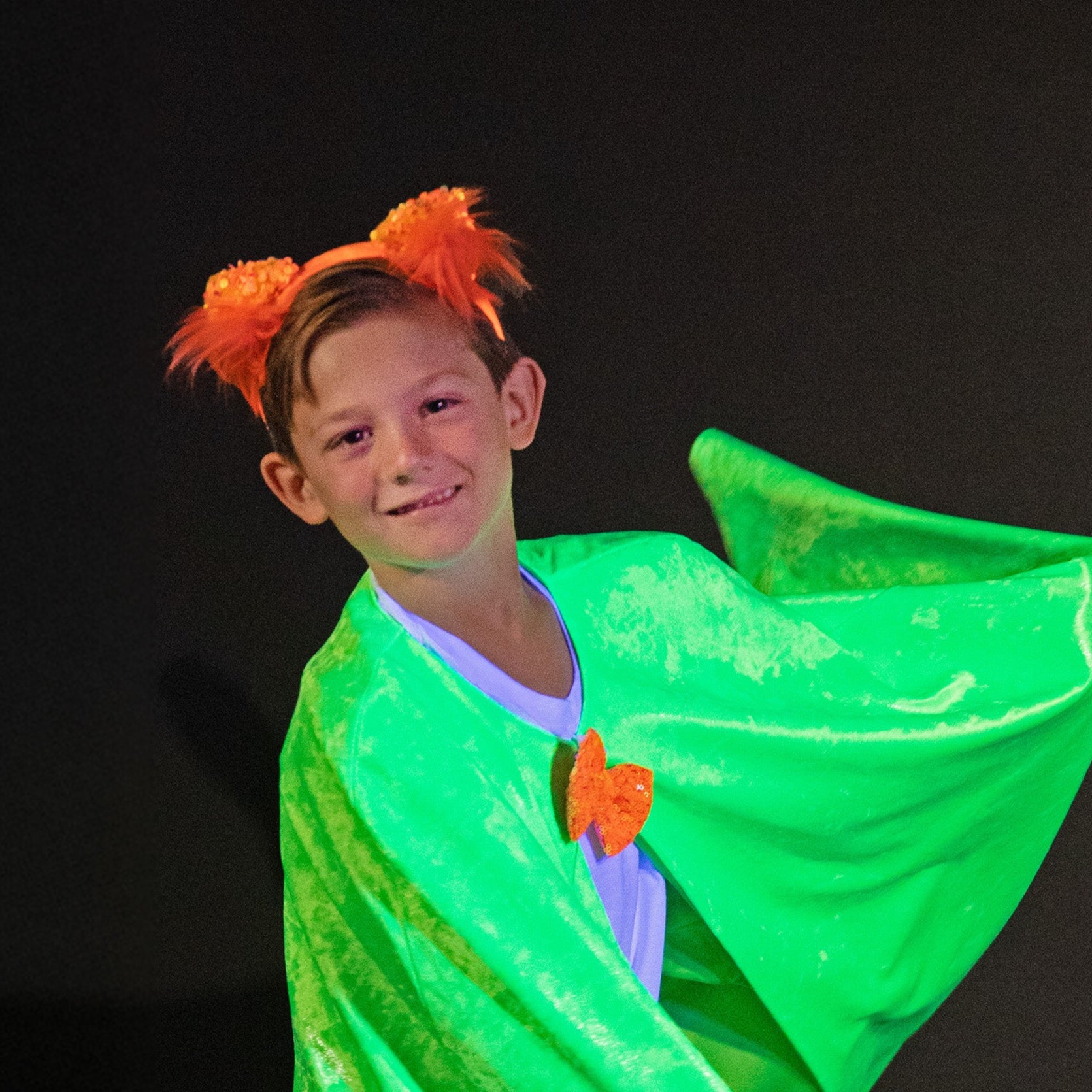 A Leading Role Orange Glow Cat Ears