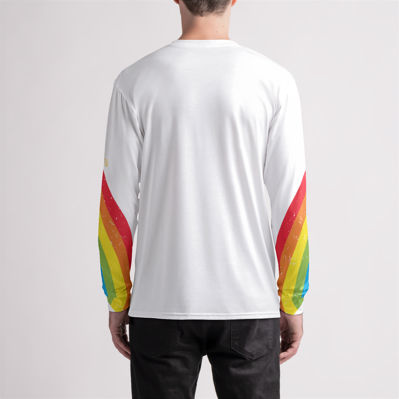 A Leading Role x Lisa D Vintage Rainbow Unisex Crew Relaxed Long Sleeve Tee