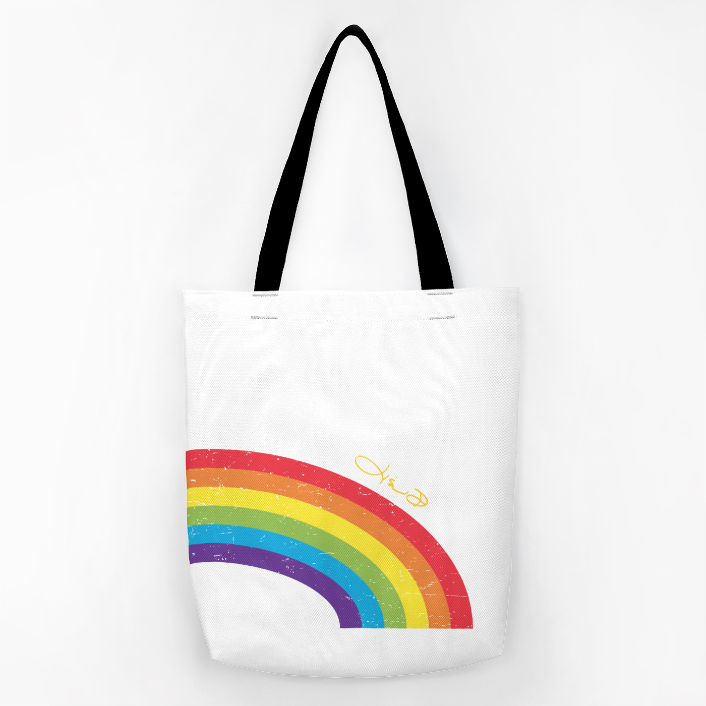 A Leading Role x Lisa D Vintage Rainbow Tote Bag