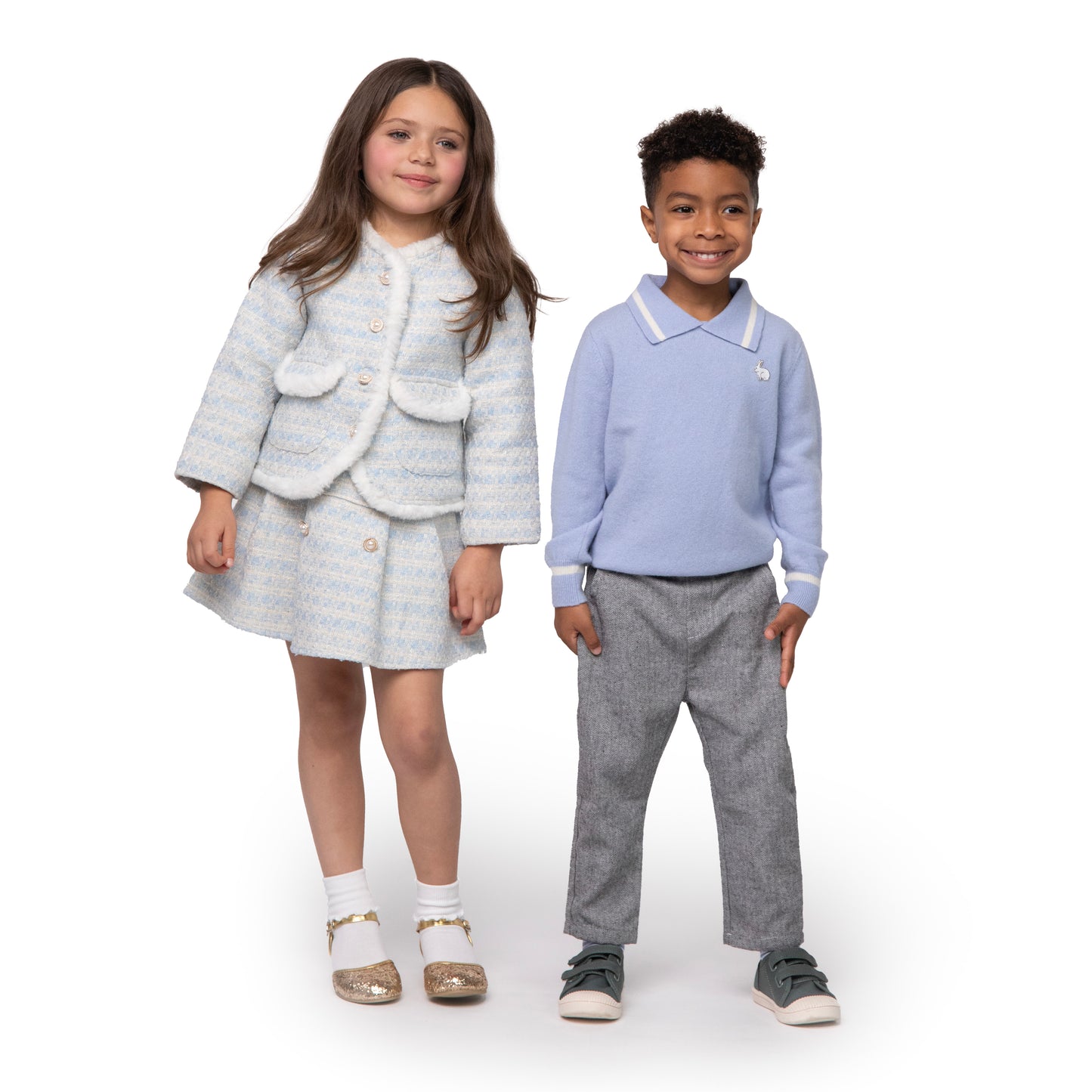 A Leading Role Child Tweed Jacket and Skirt