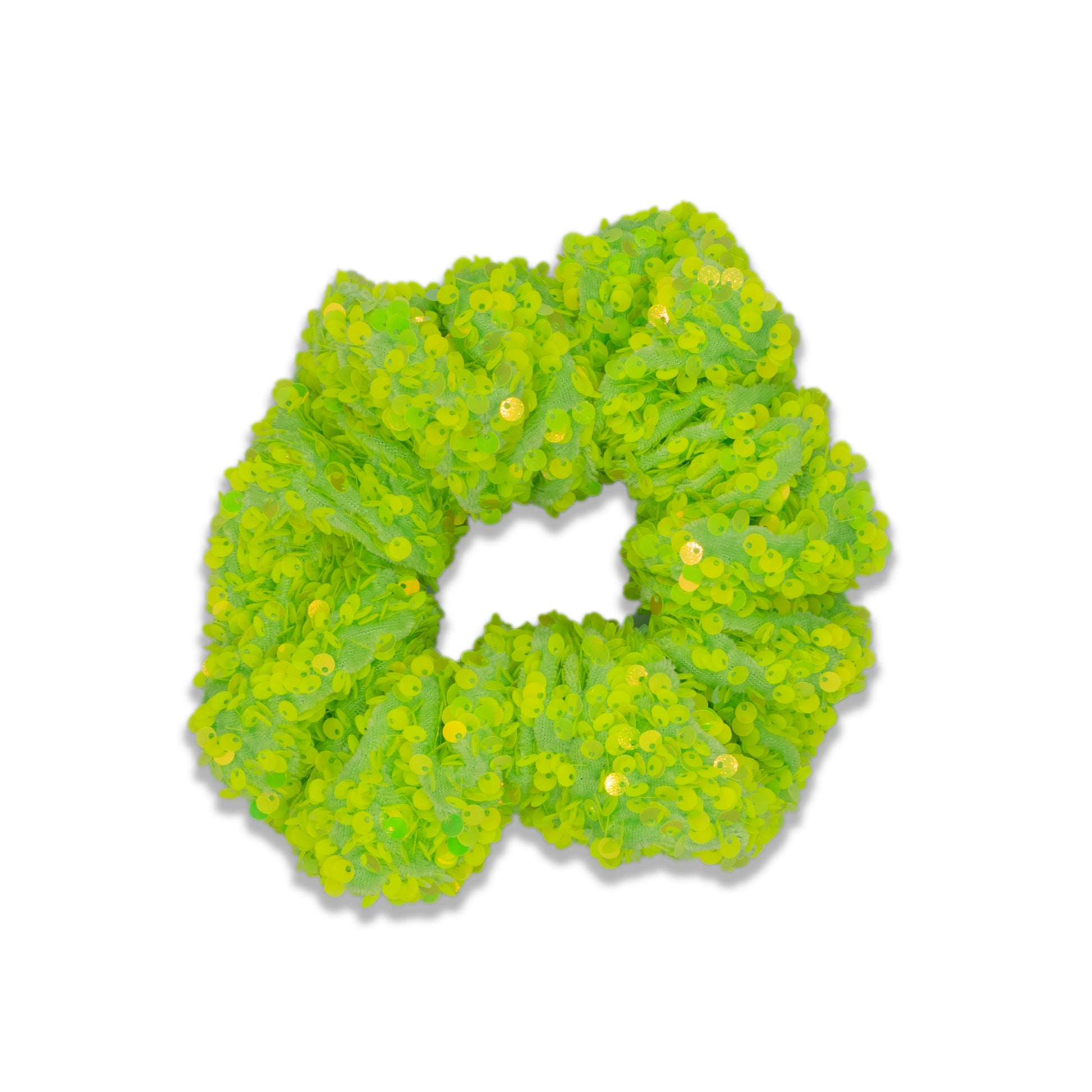 A Leading Role Green Sparkle Glow Scrunchie