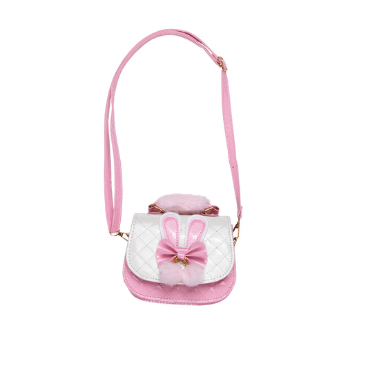 A Leading Role Child Pink and White Bunny Purse