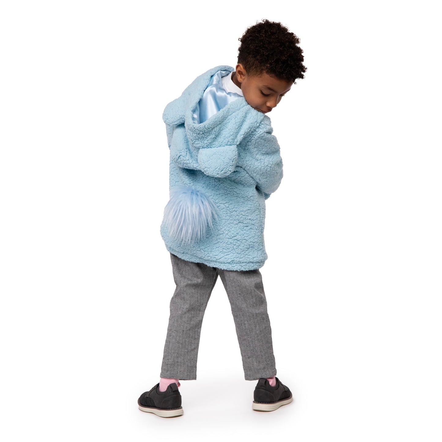 A Leading Role Child Blue Bear Zip Up Hoodie