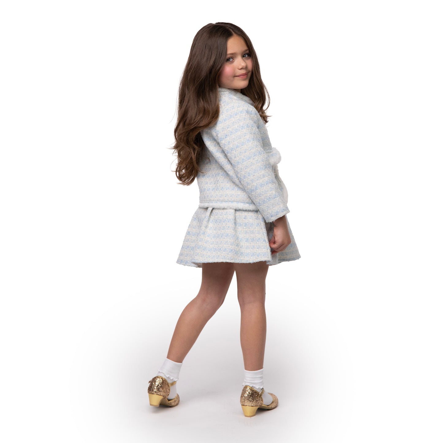 A Leading Role Child Tweed Jacket and Skirt