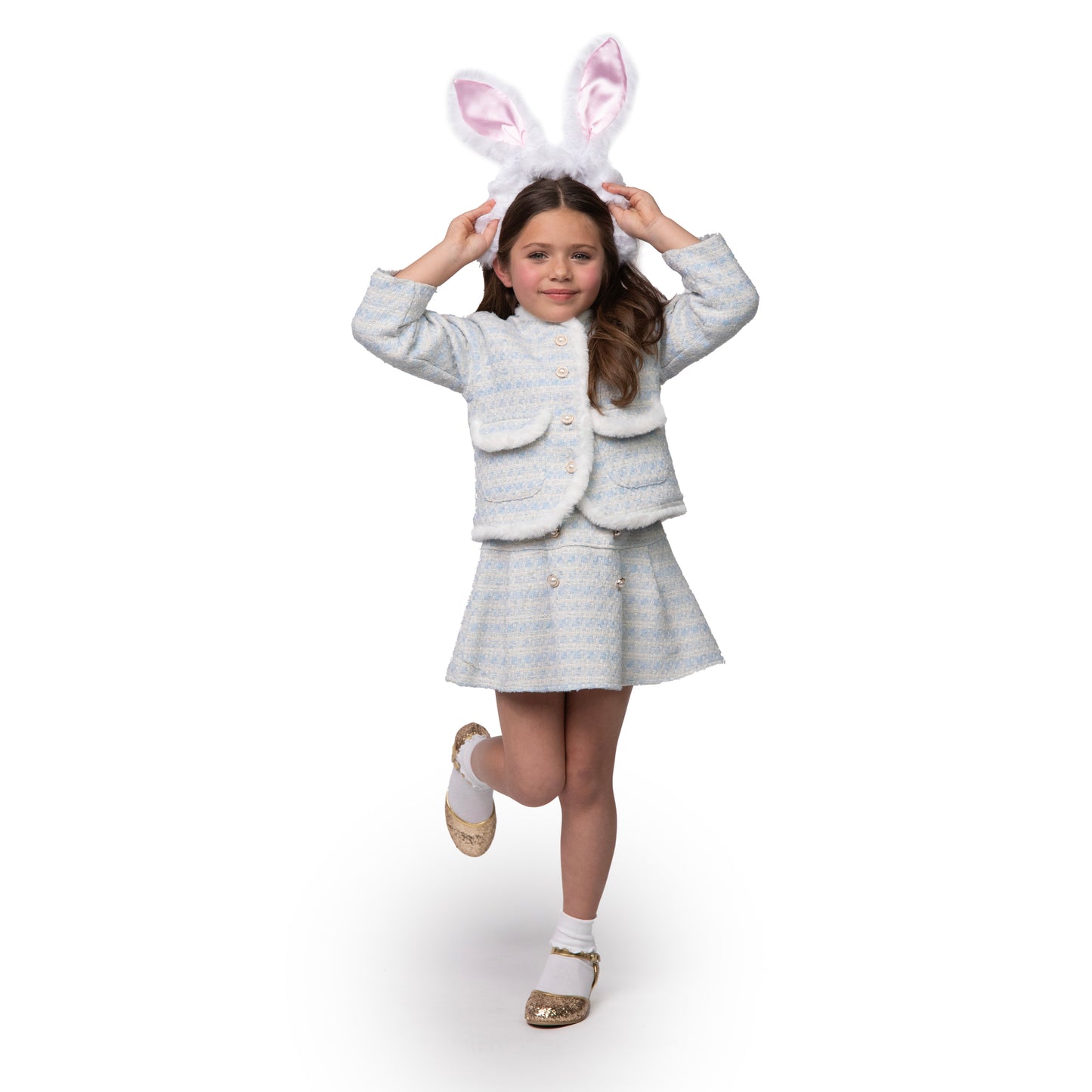 A Leading Role Child White Bunny Headband