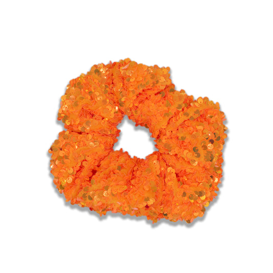 A Leading Role Orange Sparkle Glow Scrunchie