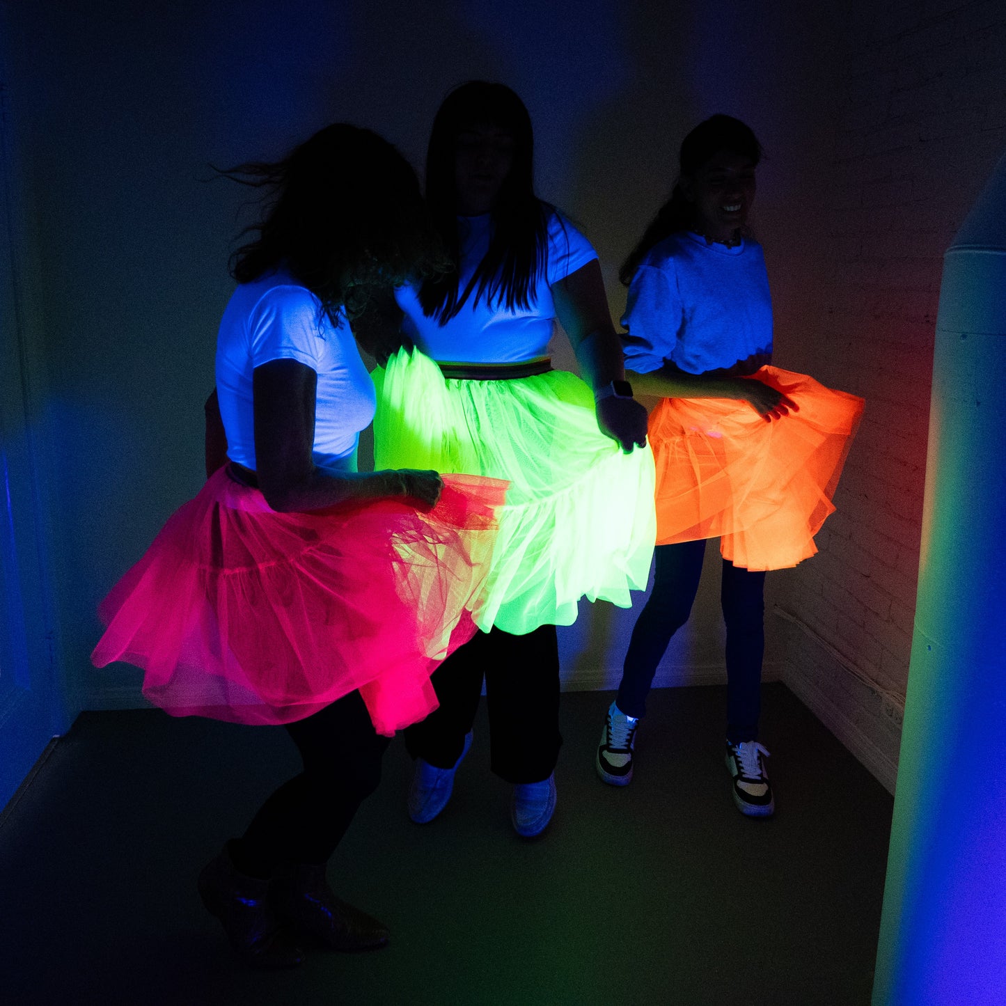 A Leading Role Child Short Pink Glow Skirt