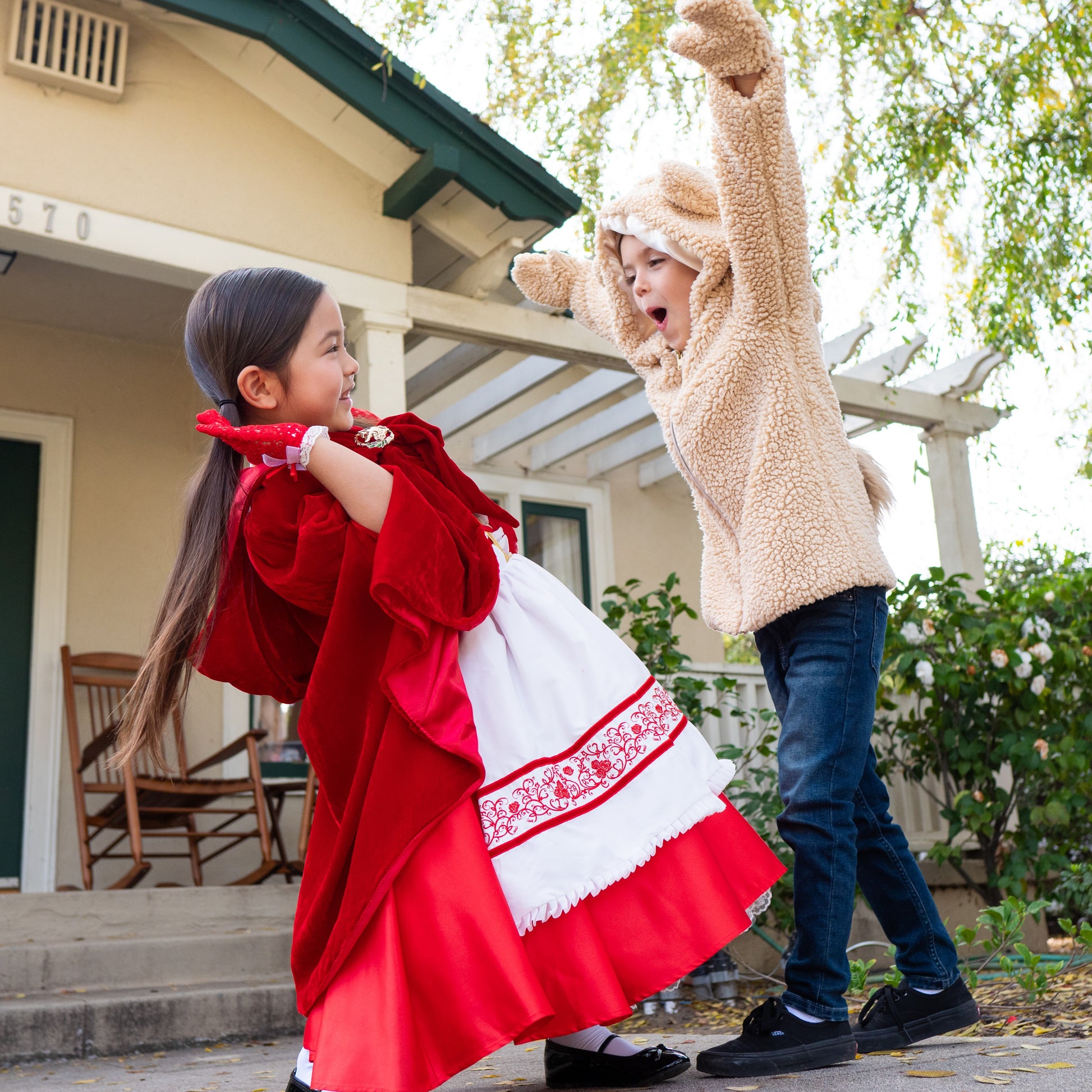 A Leading Role Premium Child Fuzzy Bear Zip-Up Jacket