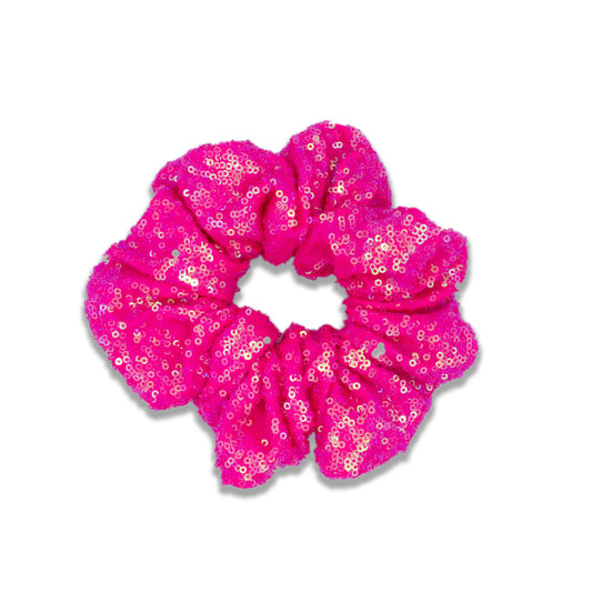A Leading Role Pink Sparkle Glow Scrunchie