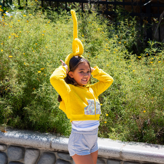 A Leading Role x Teletubbies Premium Child Laa-Laa Zip Up Hoodie
