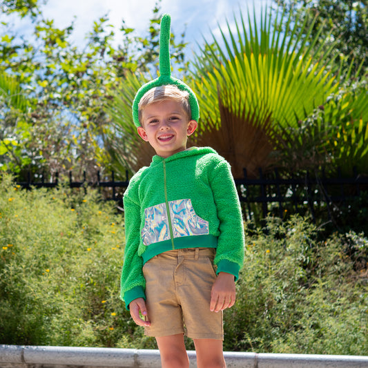 A Leading Role x Teletubbies Premium Child Dipsy Zip Up Hoodie