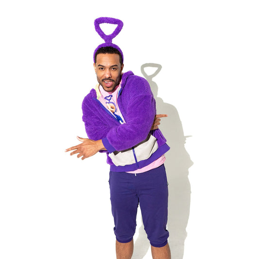 A Leading Role x Teletubbies Premium Adult Tinky-Winky Zip Up Hoodie