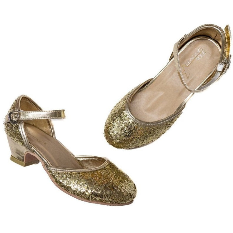 A Leading Role Premium Gold Sparkle Heels