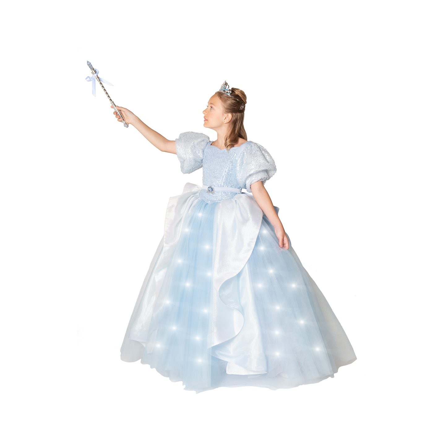 A Leading Role x Disney Cinderella Platinum Edition Light Up Gown and Accessory Set