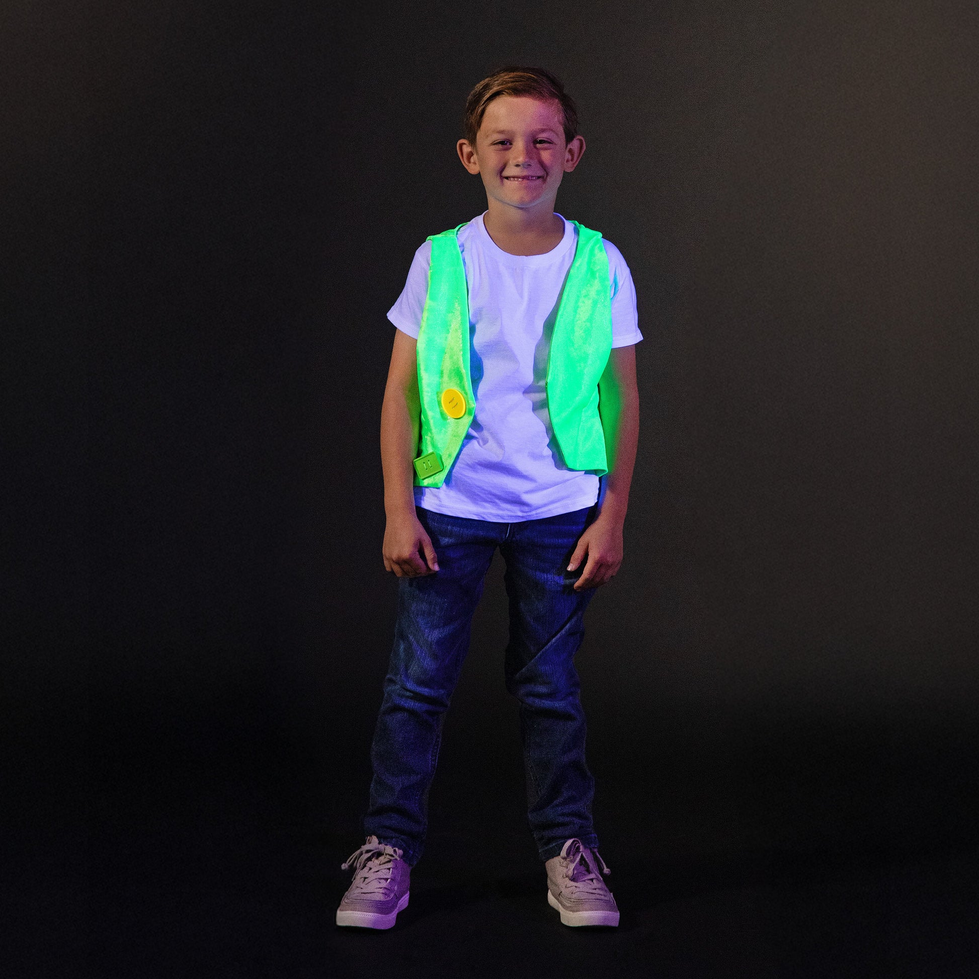 A Leading Role Child Green Glow Vest
