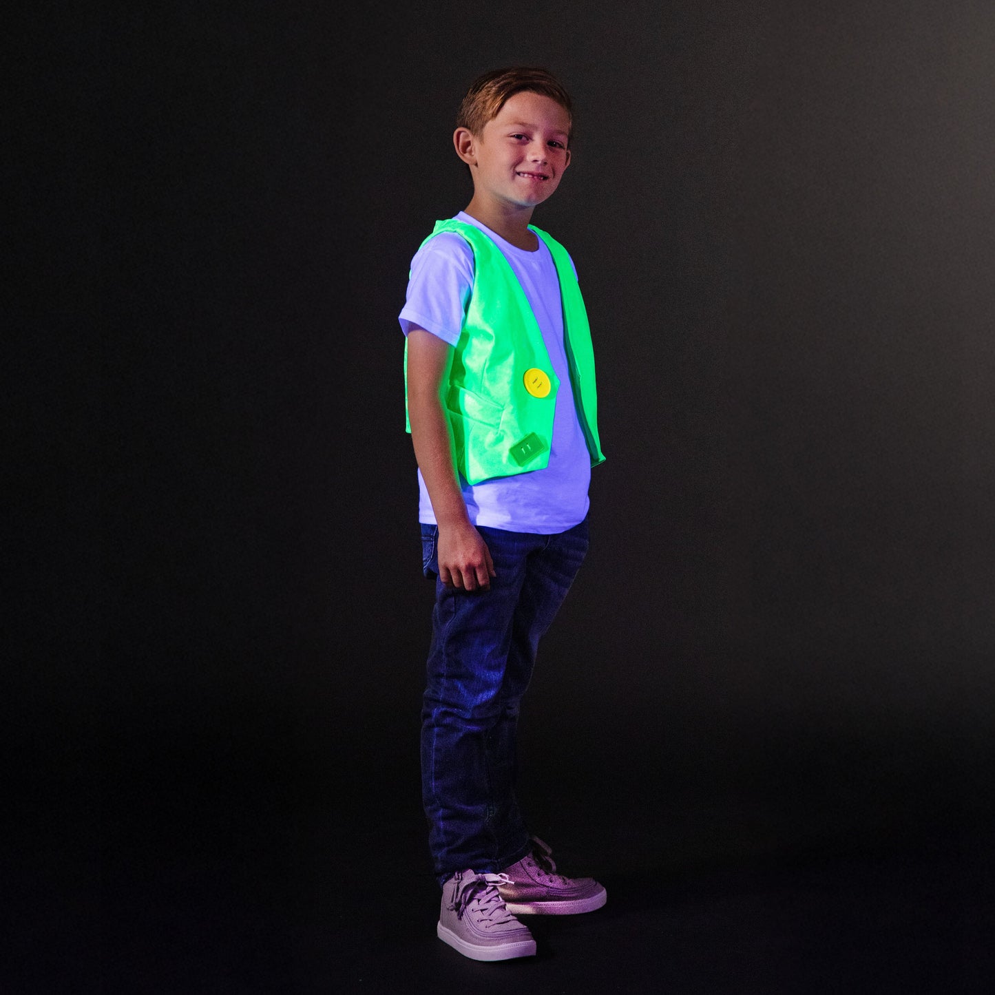 A Leading Role Child Green Glow Vest