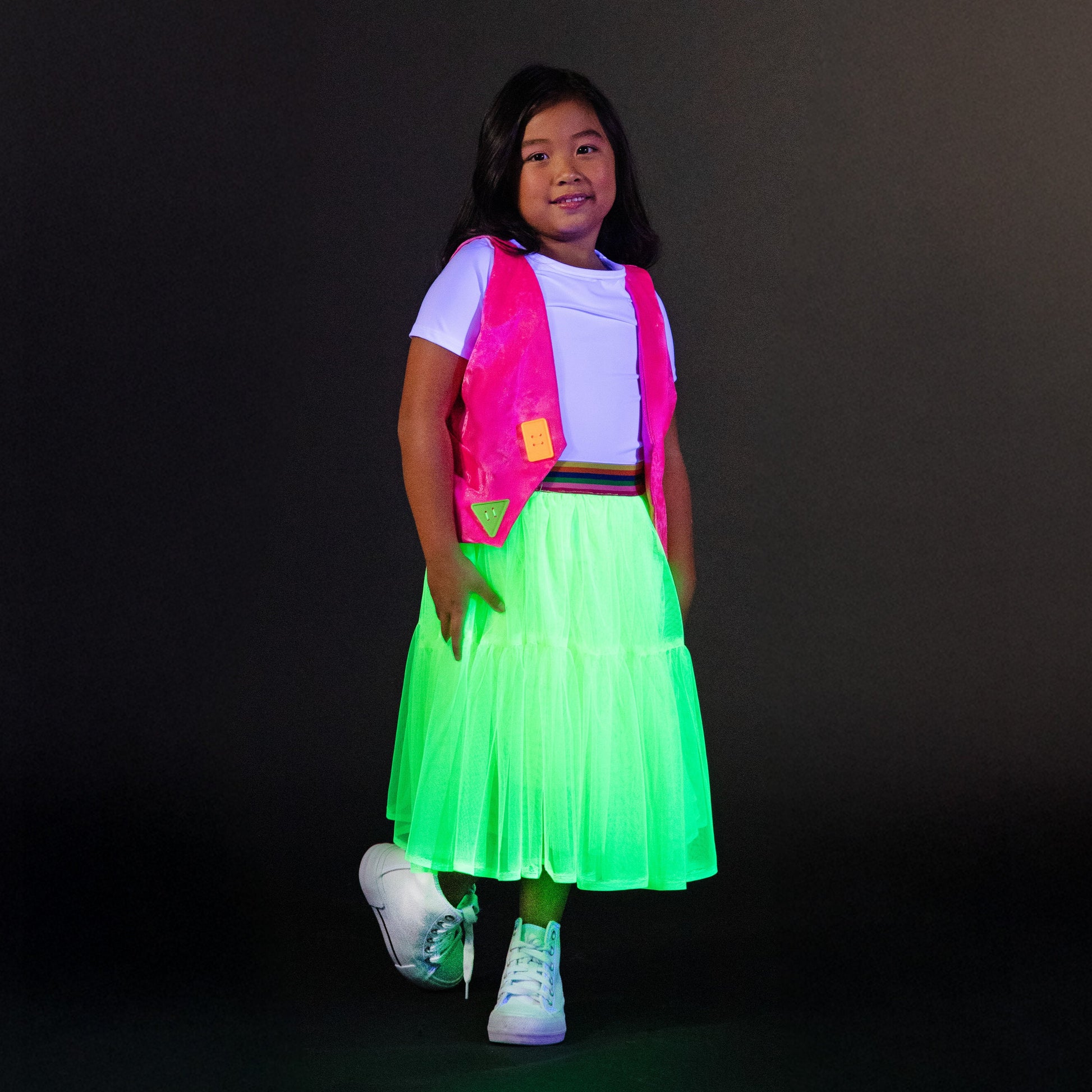 A Leading Role Child Pink Glow Vest