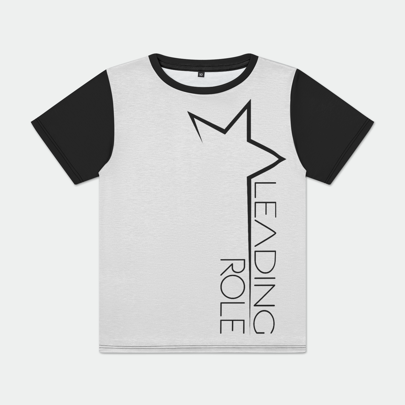 A Leading Role Child Crew Neck Tee - White
