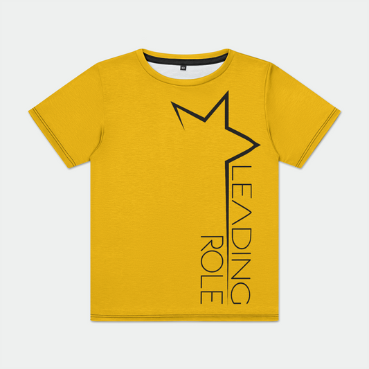 A Leading Role Child Crew Neck Tee - Yellow