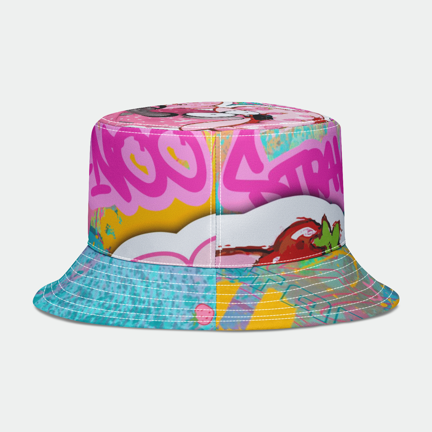 Strawberry Shortcake x Teletubbies x Murwalls Limited Edition Bucket Hat