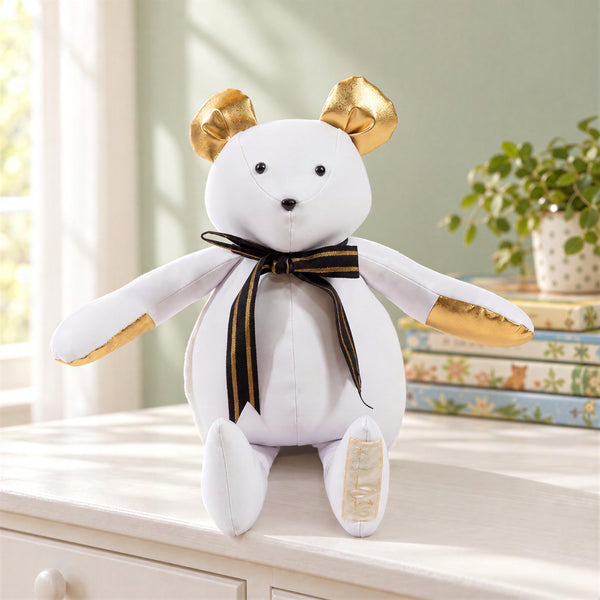A Leading Role Small White Signature Bear