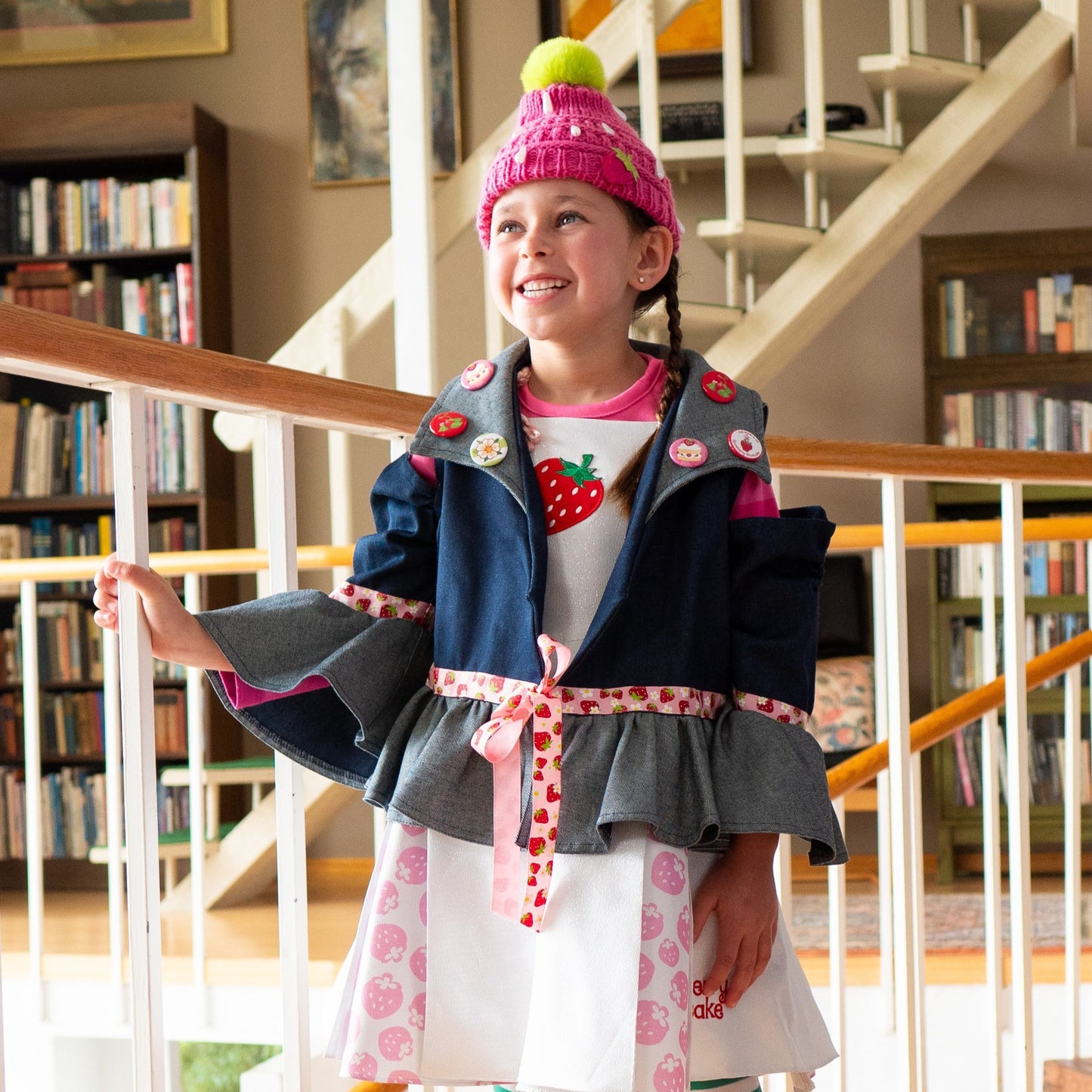 A Leading Role x Strawberry Shortcake Berry Denim Jacket exclusive at