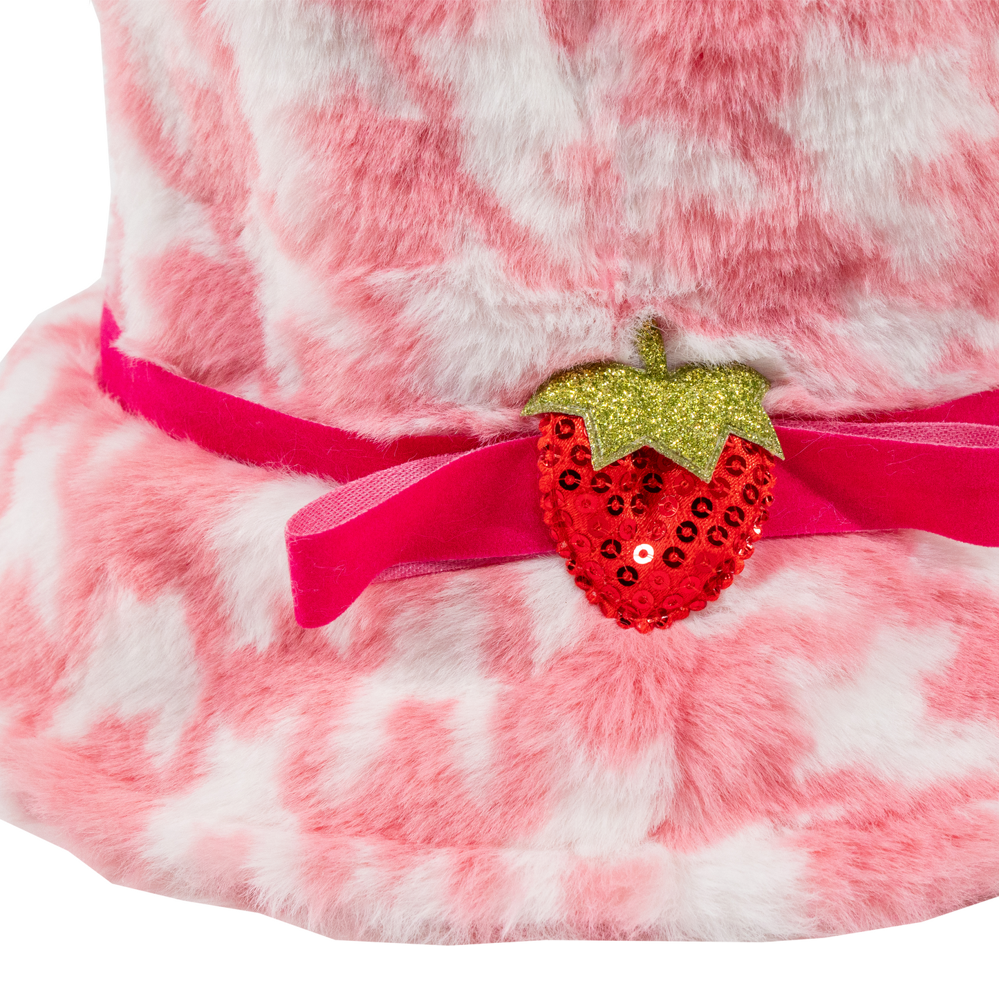 A Leading Role x Strawberry Shortcake Premium Adult Strawberry Parfait Houndstooth Bucket Hat