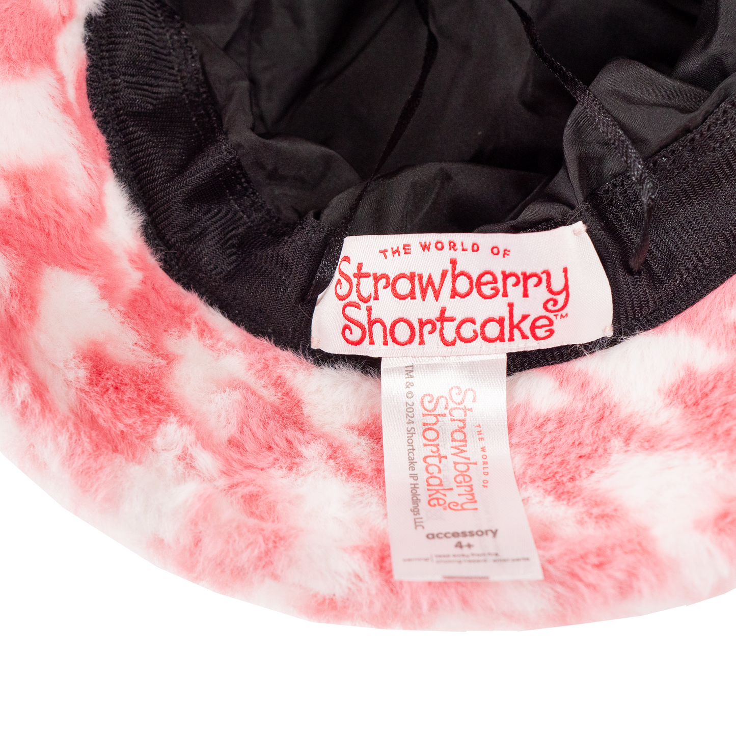 A Leading Role x Strawberry Shortcake Premium Adult Strawberry Parfait Houndstooth Bucket Hat