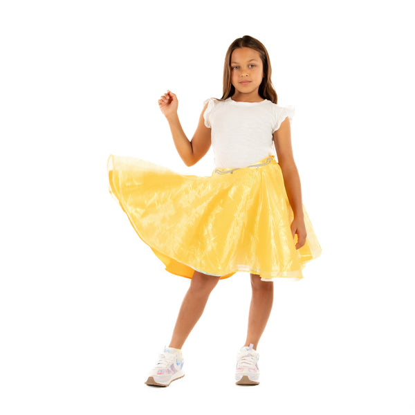 A Leading Role Signature Yellow Mermaid Child Transformation Skirt