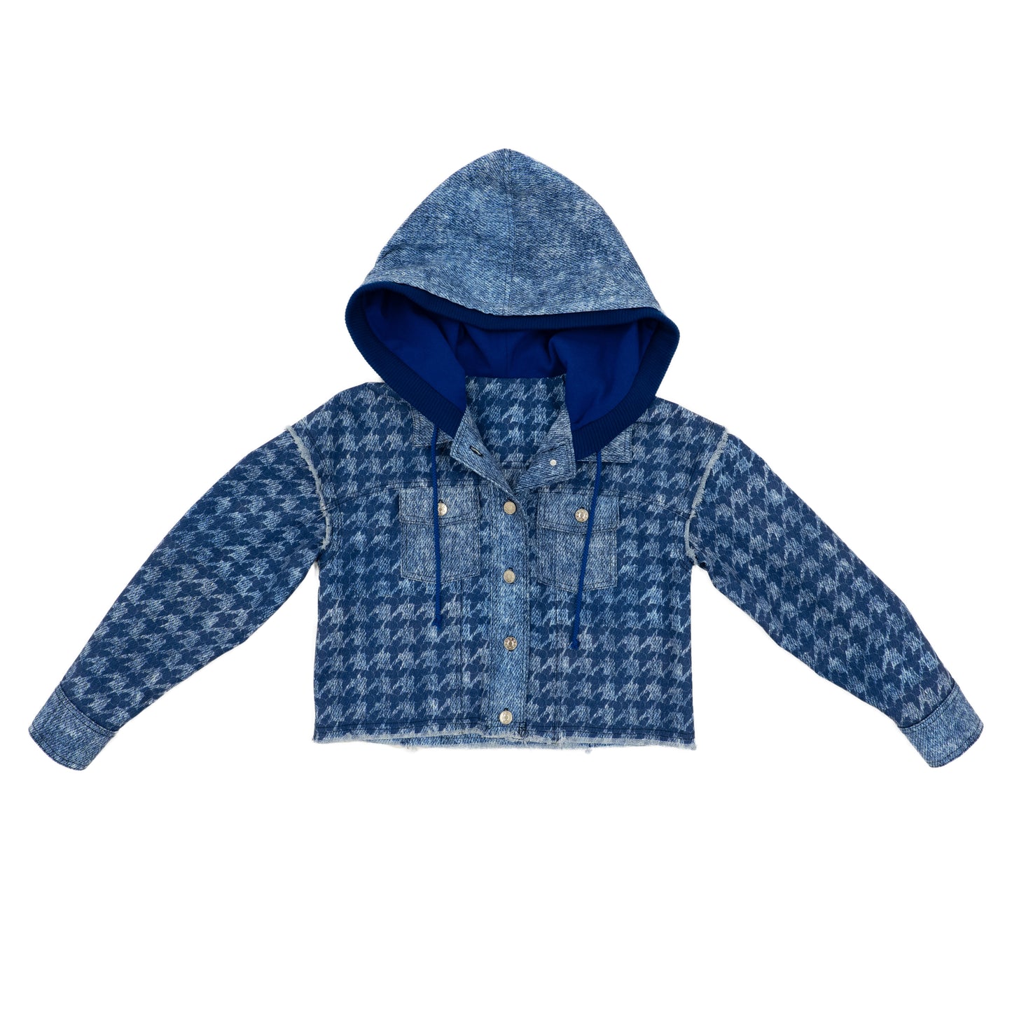 LOL Surprise! x Strawberry Shortcake Blueberry Muffin Berry Houndstooth Denim Hooded Jacket