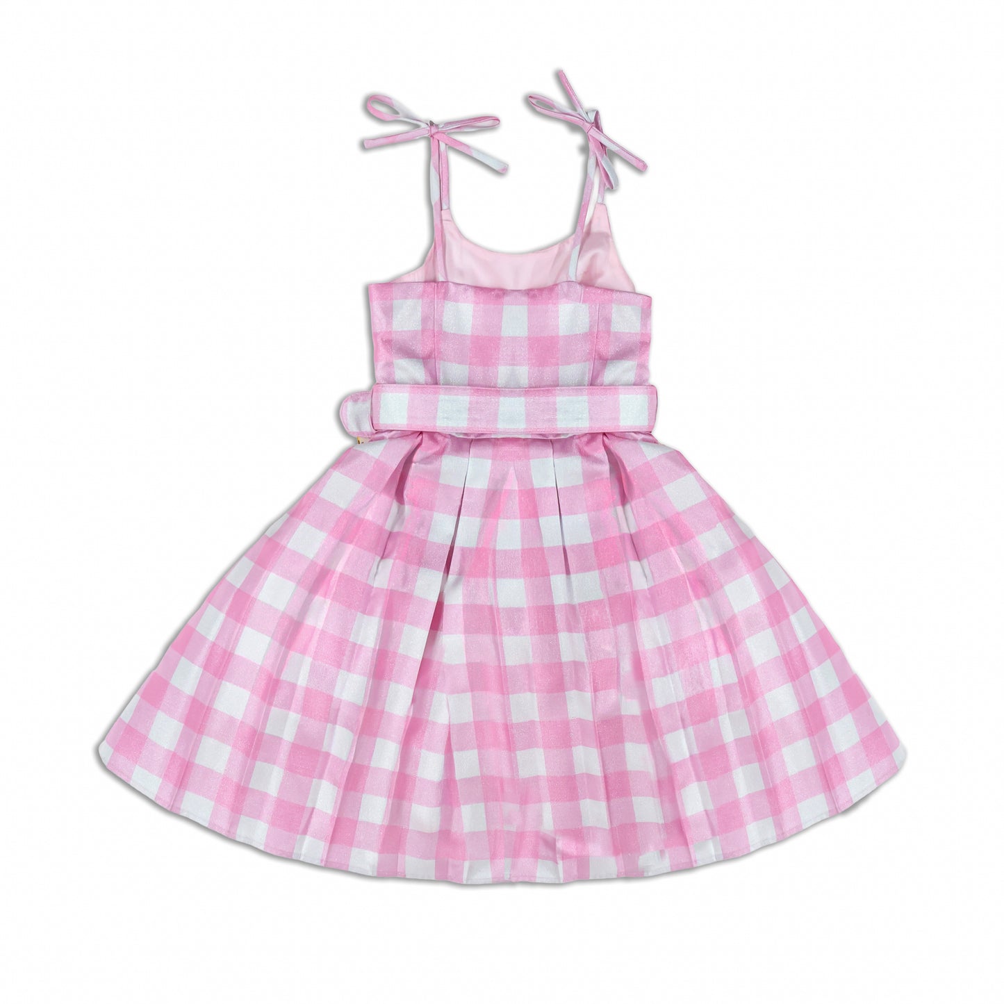 A Leading Role x Mattel Barbie Pink Gingham Premium Child Dress Up - Barbie The Movie
