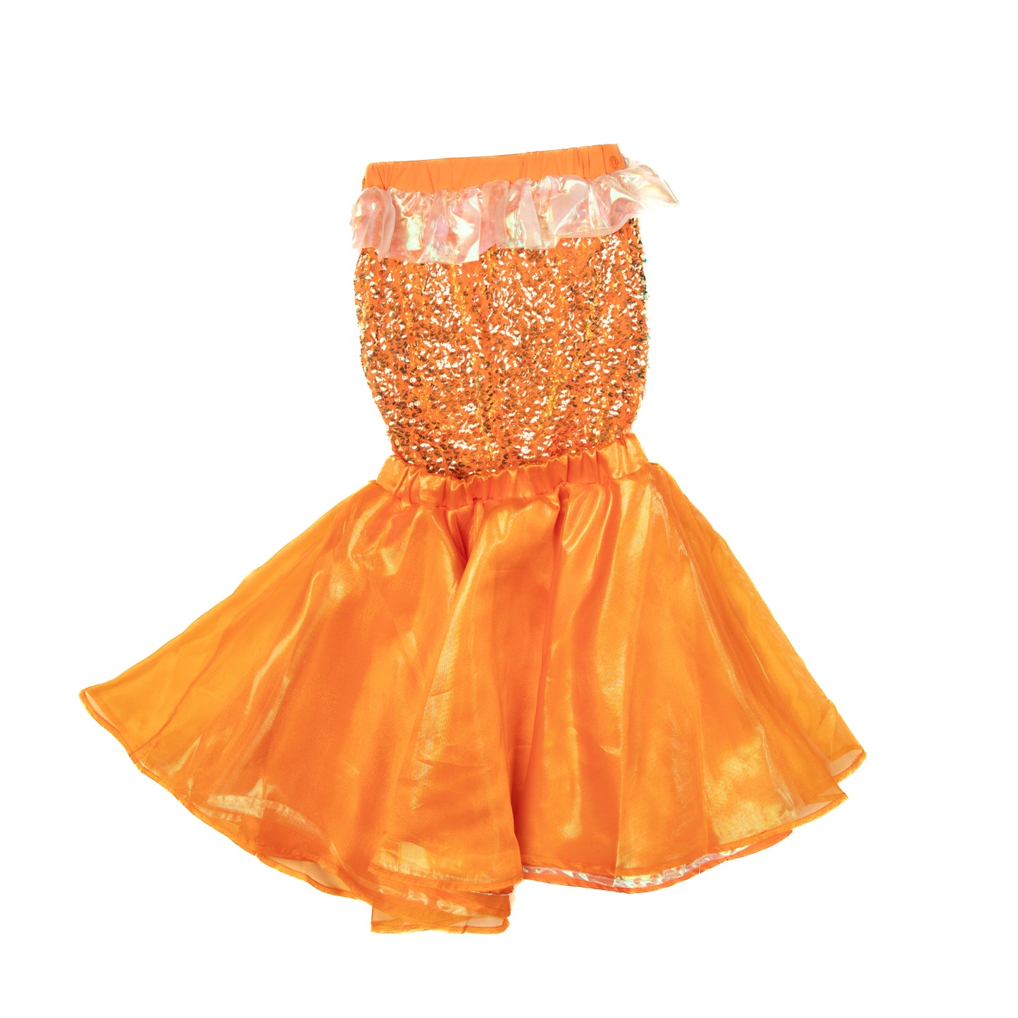 A Leading Role Signature Orange Mermaid Child Transformation Skirt