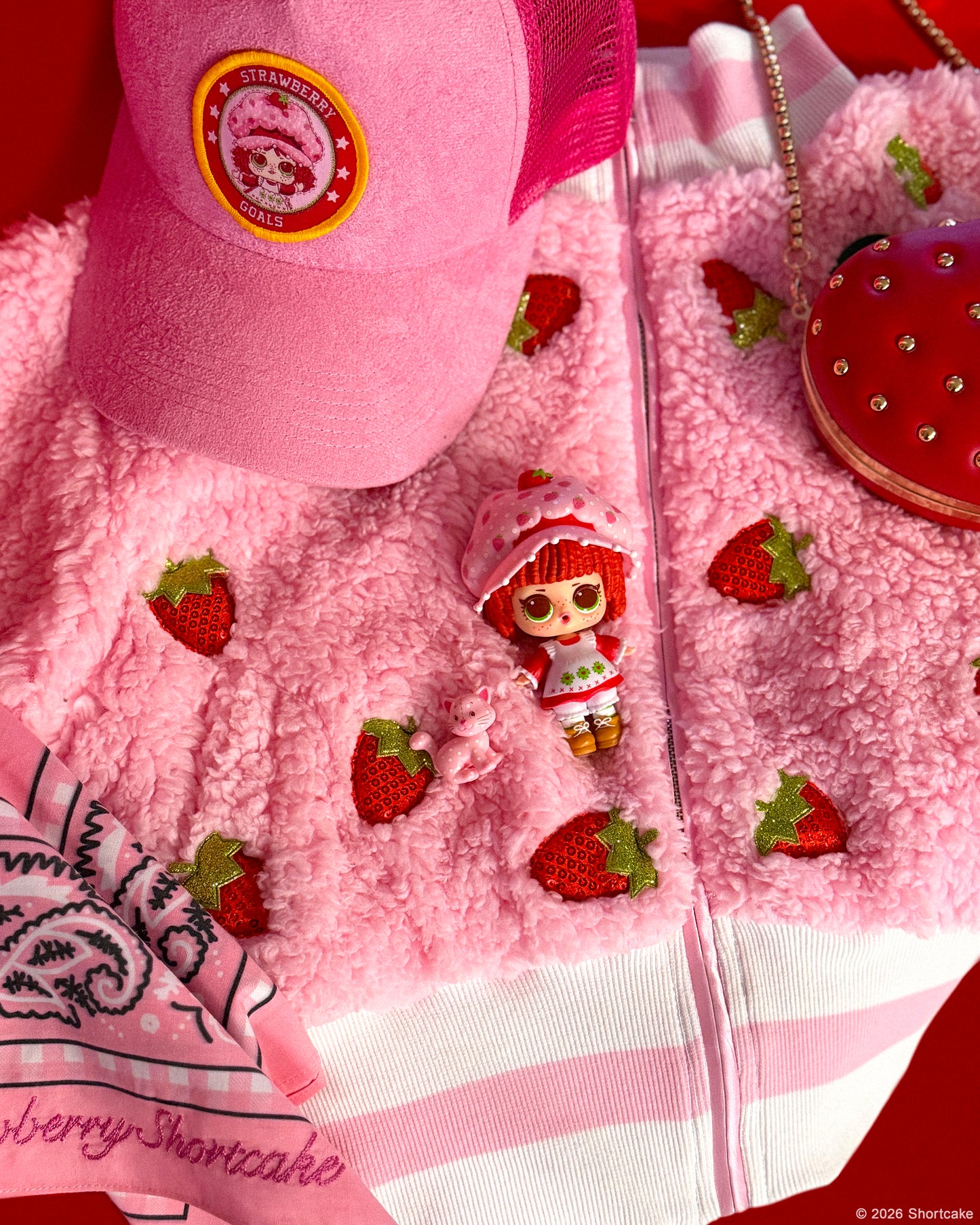LOL Surprise! x Strawberry Shortcake Berry Studded Crossbody Purse