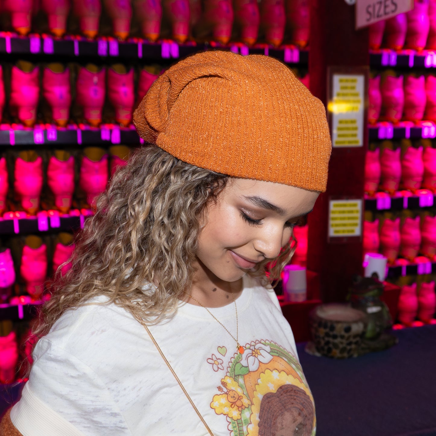 LOL Surprise! x Strawberry Shortcake Orange Blossom Oversized Beanie