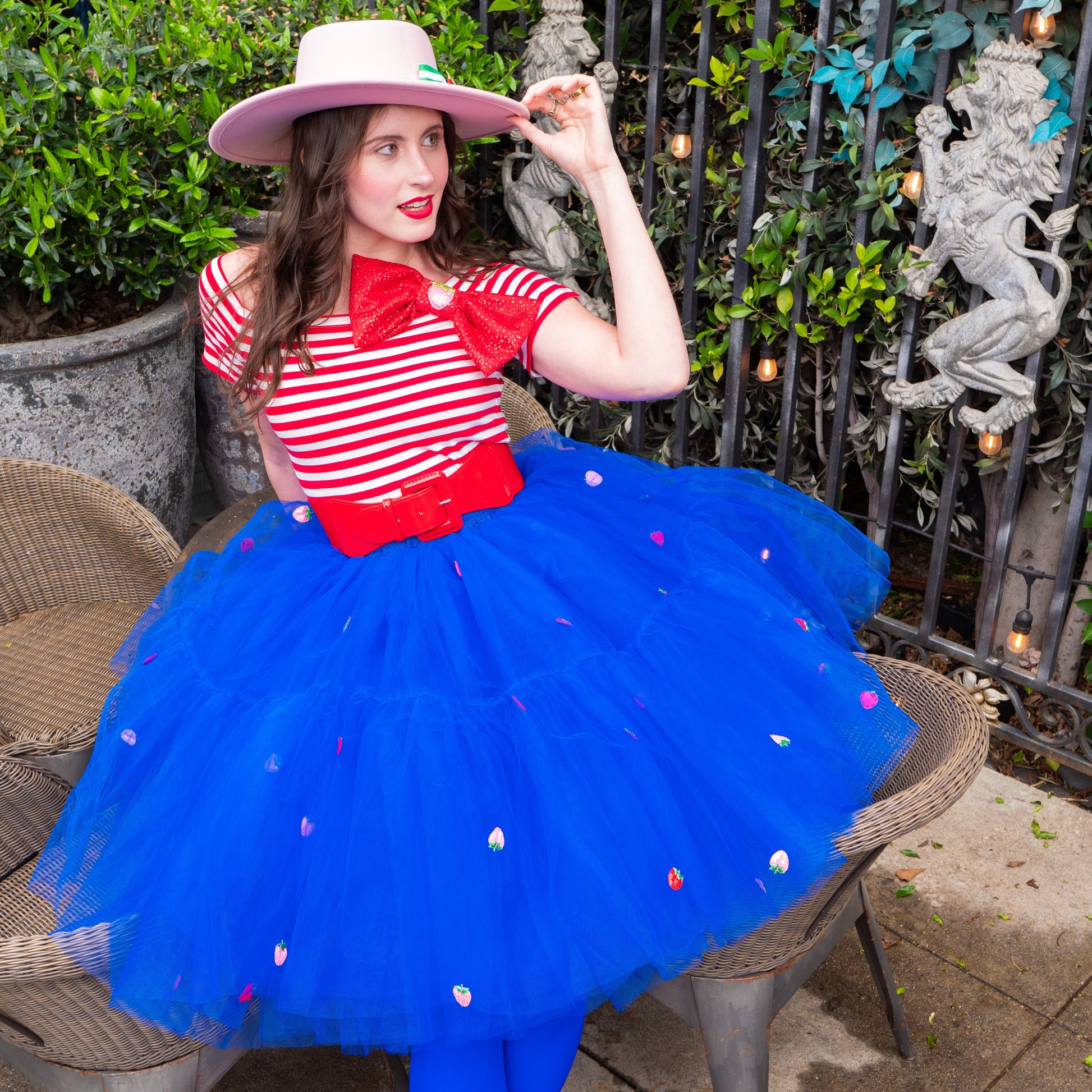 A Leading Role x Strawberry Shortcake Premium Adult Berry Blue Tulle A Leading Role x Strawberry Shortcake Premium Adult Berry Blue Tulle