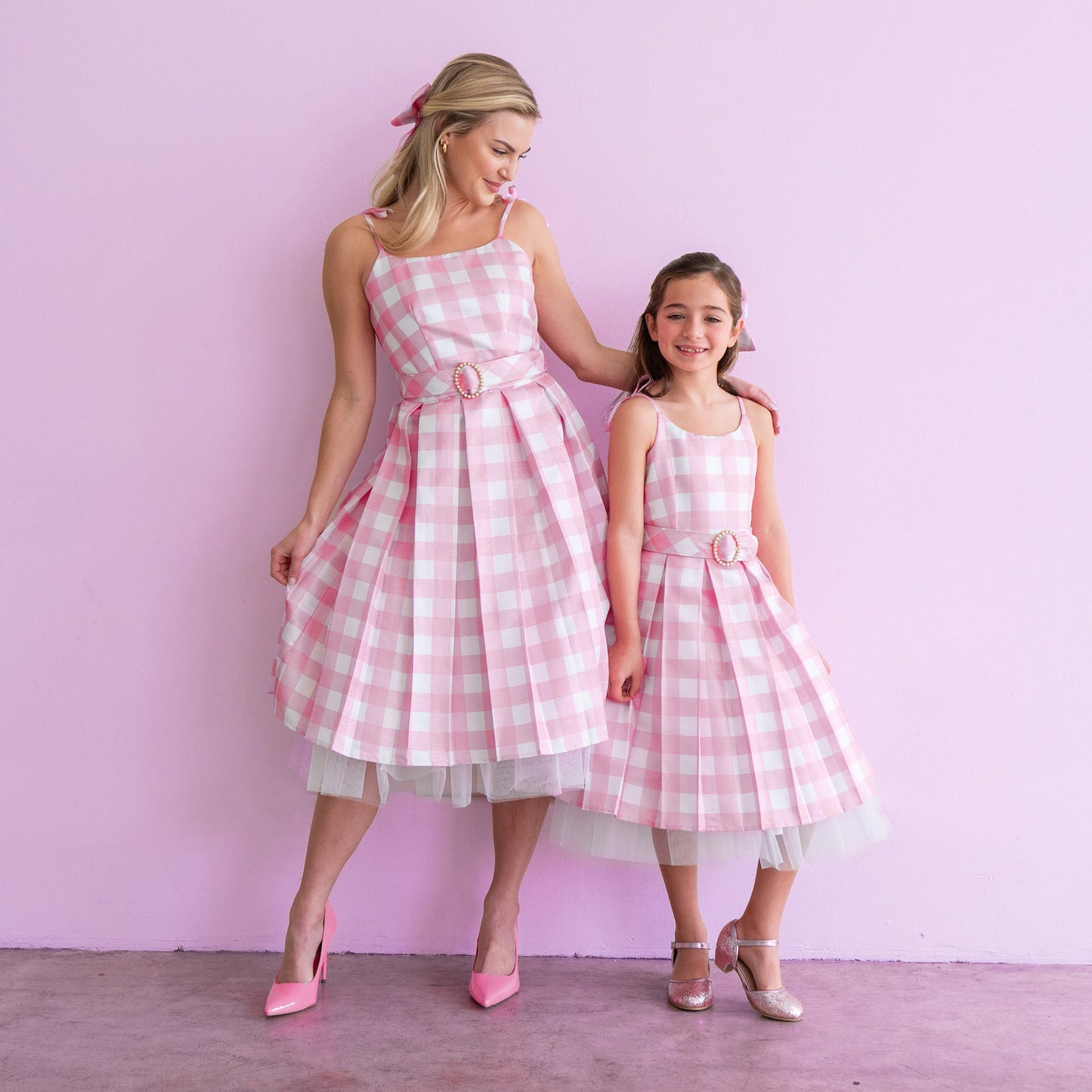 A Leading Role x Mattel Barbie Pink Gingham Premium Child Dress Up