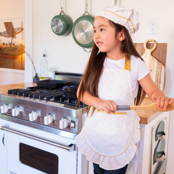 A Leading Role Signature Chef Cooking Fashion Apron Child Dress Up