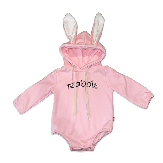 A Leading Role Baby Pink Bunny Onesie