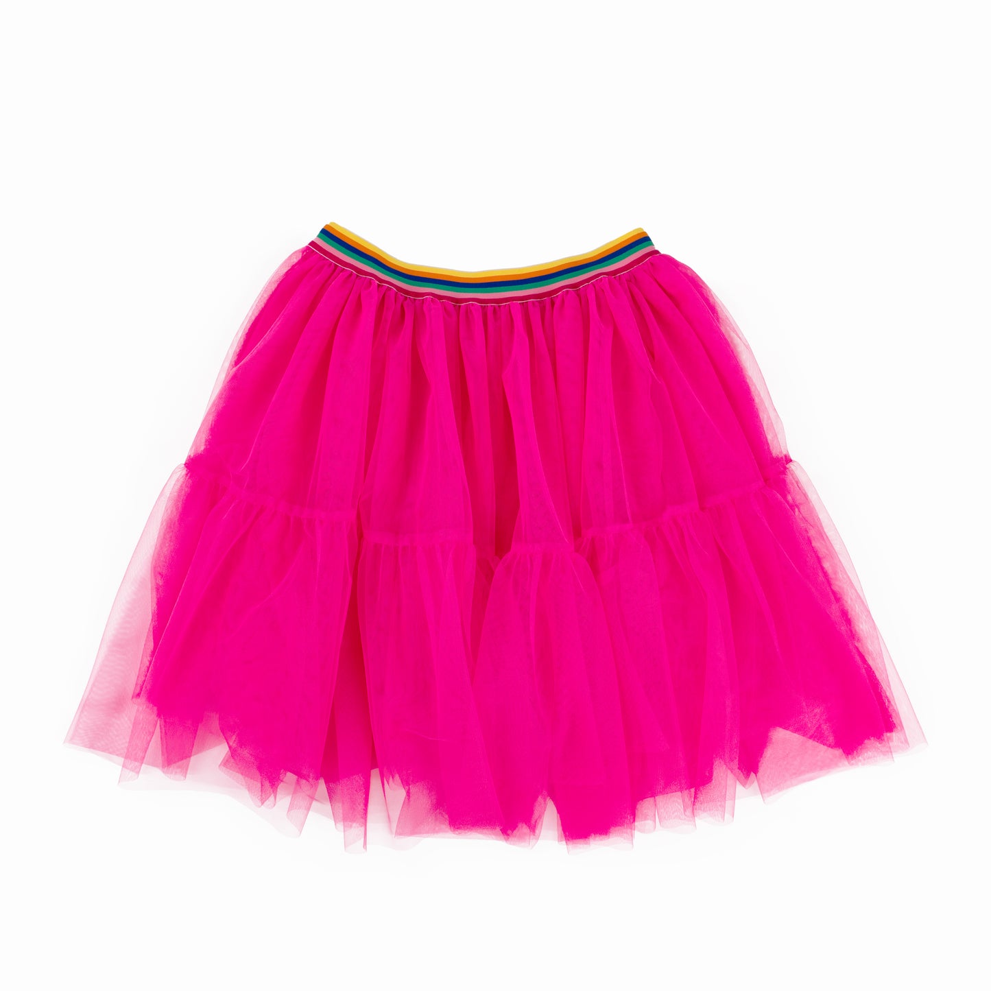 A Leading Role Premium Child Short Neon Pink Tulle Skirt