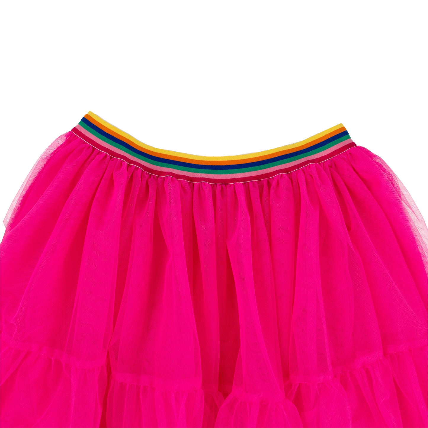 A Leading Role Premium Child Short Neon Pink Tulle Skirt