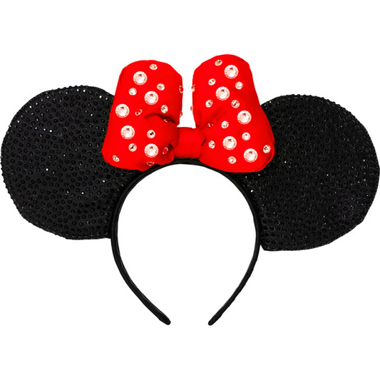 Disney Minnie Mouse Premium Red Sparkle Ears