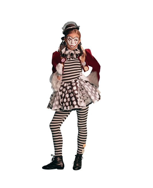 A Leading Role Premium Vintage Clown Girl Dress Up