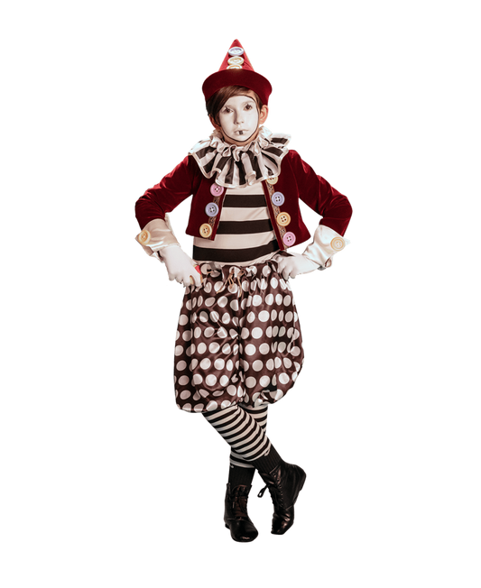 A Leading Role Premium Vintage Clown Boy Dress Up